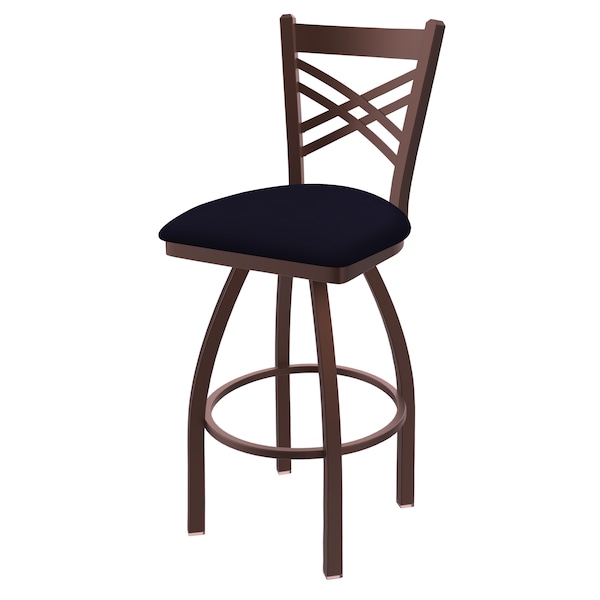 25" Swivel Counter Stool, Bronze Finish, Canter Twilight Seat